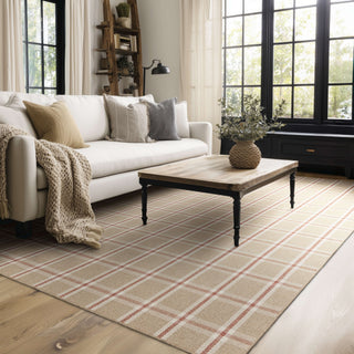 Karastan Scofield Red Area Rug Lifestyle Image Feature