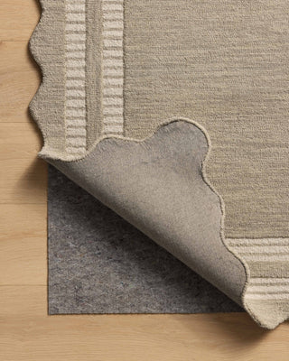 Scottie SCO-01 Fog/Ivory Area Rug by Chris Loves Julia X Loloi Backing Image