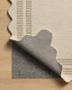 Scottie SCO-01 Ivory/Grey Area Rug by Chris Loves Julia X Loloi Backing Image