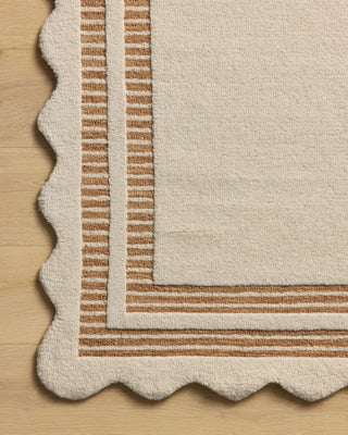 Scottie SCO-01 Ivory/Rust Area Rug by Chris Loves Julia X Loloi Corner Image