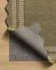 Scottie SCO-01 Olive/Pebble Area Rug by Chris Loves Julia X Loloi Backing Image