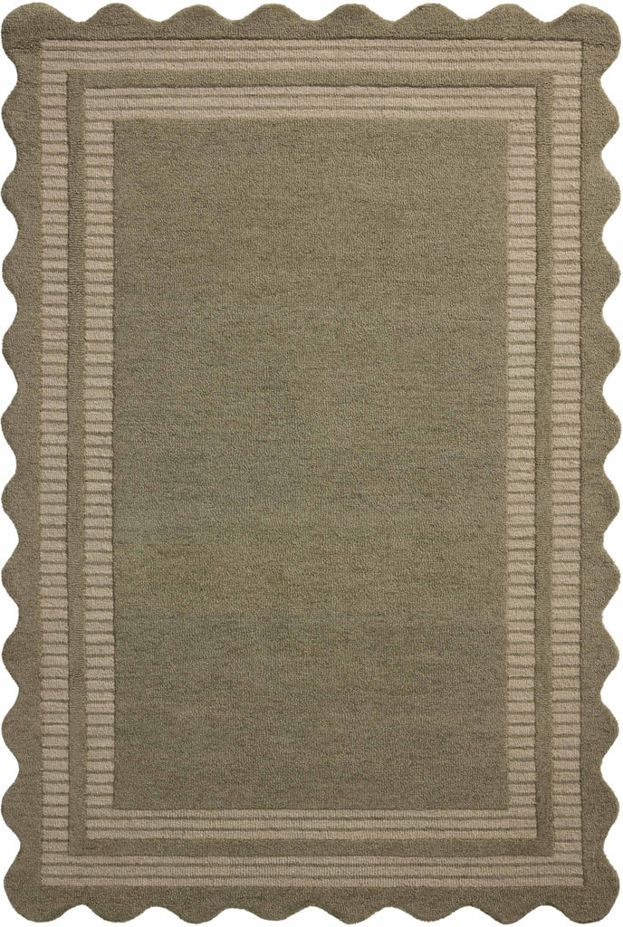Scottie SCO-01 Olive/Pebble Area Rug by Chris Loves Julia X Loloi main image