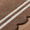 Livabliss Scalloped SCP-2300 Chocolate Area Rug Detail