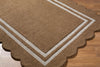 Livabliss Scalloped SCP-2301 Umber Area Rug Corner Shot