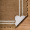 Livabliss Scalloped SCP-2301 Umber Area Rug Pile