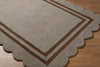 Livabliss Scalloped SCP-2303 Charcoal Area Rug Angle