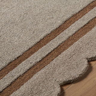 Livabliss Scalloped SCP-2303 Charcoal Area Rug Detail