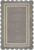 Livabliss Scalloped SCP-2304 Slate Gray Area Rug Main