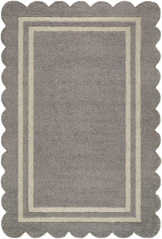 Livabliss Scalloped SCP-2304 Slate Gray Area Rug Main