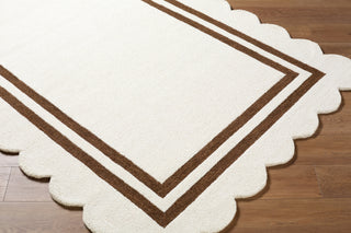 Livabliss Scalloped SCP-2305 Ivory Area Rug Angle