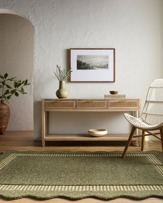 Livabliss Scalloped SCP-2308 Area Rug Room Scene Feature