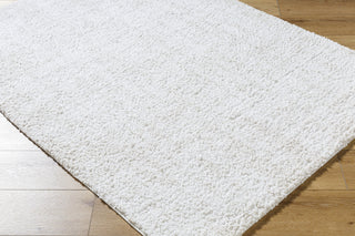 Livabliss Sacramento Shag SCS-2302 White Area Rug Corner Shot