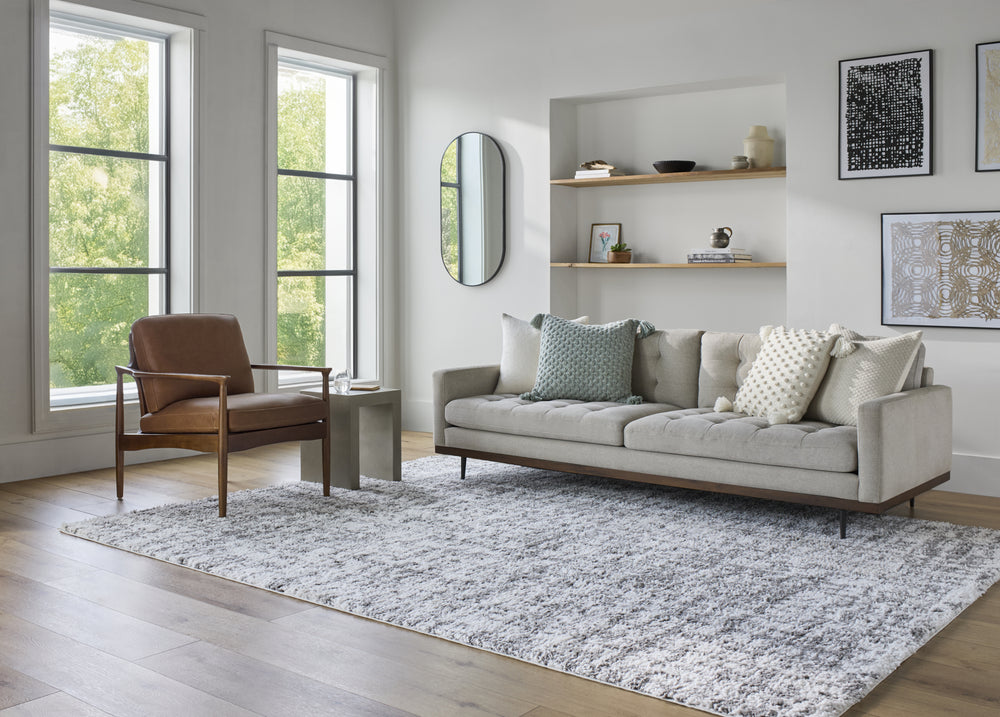 Livabliss Sacramento Shag SCS-2306 White Area Rug Room Scene Feature