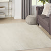 Nourison Santa Cruz SCZ01 Ivory Grey Area Rug Corner Image