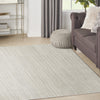 Nourison Santa Cruz SCZ02 Ivory Grey Area Rug Corner Image
