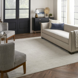 Nourison Santa Cruz SCZ02 Ivory Grey Area Rug Corner Image