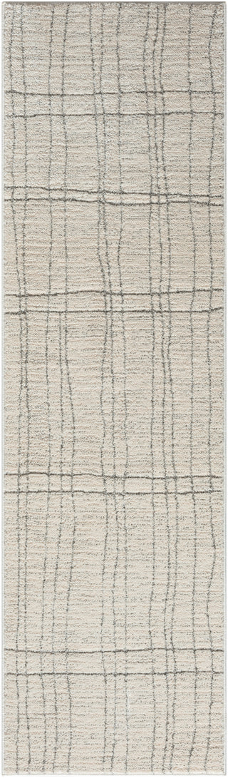 Nourison Santa Cruz SCZ03 Ivory Grey Area Rug Runner Image