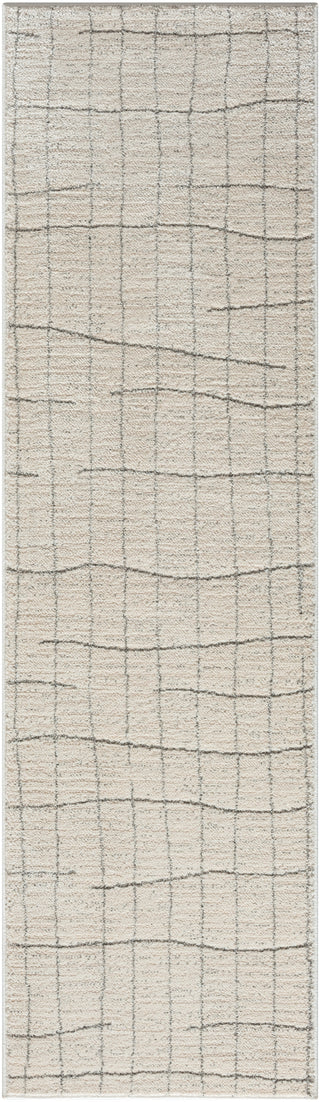 Nourison Santa Cruz SCZ04 Ivory Grey Area Rug Runner Image