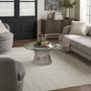 Nourison Santa Cruz SCZ04 Ivory Grey Area Rug Corner Image