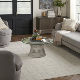 Nourison Santa Cruz SCZ04 Ivory Grey Area Rug Corner Image