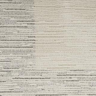 Nourison Santa Cruz SCZ05 Ivory Grey Area Rug Close Up