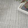 Nourison Santa Cruz SCZ06 Silver Area Rug Corner Image