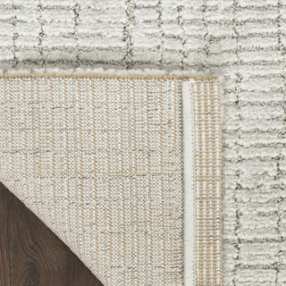 Nourison Santa Cruz SCZ06 Silver Area Rug Corner Image