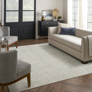 Nourison Santa Cruz SCZ06 Silver Area Rug Corner Image