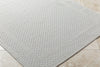 Livabliss Sandra SDR-2302 Light Silver Area Rug Corner Shot