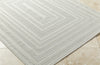 Livabliss Sandra SDR-2305 Light Silver Area Rug Corner Shot