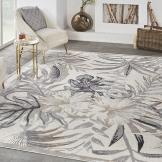 Nourison Seaside SDS02 Ivory/Grey Area Rug by Home Room Scene 3