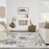 Nourison Seaside SDS02 Ivory/Grey Area Rug by Home Room Image Feature
