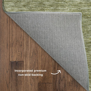 Dalyn Soft Essentials SE1 Aloe Machine Washable Area Rug Backing Image