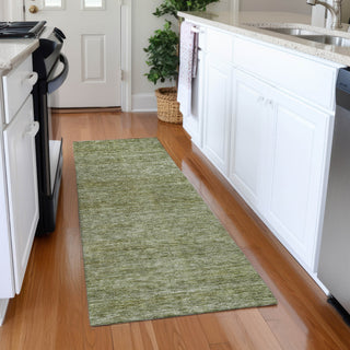 Dalyn Soft Essentials SE1 Aloe Machine Washable Area Rug Runner Lifestyle Image Feature