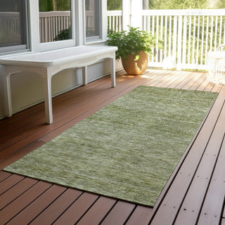 Dalyn Soft Essentials SE1 Aloe Machine Washable Area Rug Runner Outdoor Lifestyle Image Feature