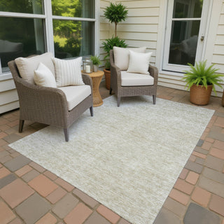 Dalyn Soft Essentials SE1 Beige Machine Washable Area Rug Outdoor Lifestyle Image Feature