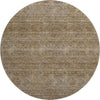 Dalyn Soft Essentials SE1 Brown Machine Washable Area Rug Round Main Image
