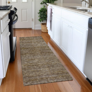 Dalyn Soft Essentials SE1 Brown Machine Washable Area Rug Runner Lifestyle Image Feature