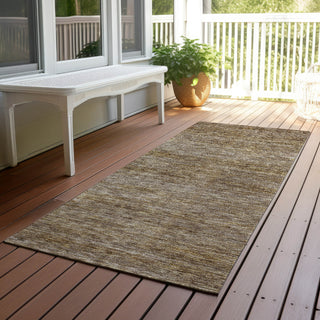 Dalyn Soft Essentials SE1 Brown Machine Washable Area Rug Runner Outdoor Lifestyle Image Feature