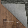 Dalyn Soft Essentials SE1 Charcoal Machine Washable Area Rug Backing Image