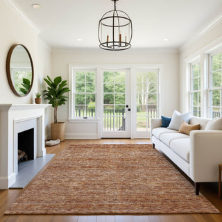 Dalyn Soft Essentials SE1 Copper Machine Washable Area Rug Lifestyle Image Feature