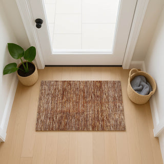 Dalyn Soft Essentials SE1 Copper Machine Washable Area Rug Scatter Lifestyle Image Feature