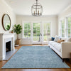 Dalyn Soft Essentials SE1 Denim Machine Washable Area Rug Lifestyle Image Feature