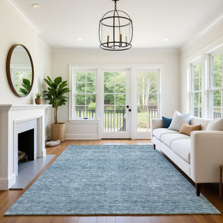 Dalyn Soft Essentials SE1 Denim Machine Washable Area Rug Lifestyle Image Feature