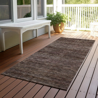 Dalyn Soft Essentials SE1 Fudge Machine Washable Area Rug Runner Outdoor Lifestyle Image Feature
