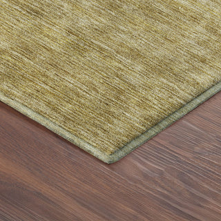 Dalyn Soft Essentials SE1 Gold Machine Washable Area Rug Corner Image