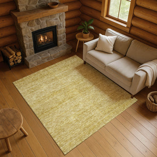 Dalyn Soft Essentials SE1 Gold Machine Washable Area Rug Lifestyle Image Feature
