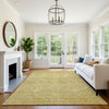 Dalyn Soft Essentials SE1 Gold Machine Washable Area Rug Lifestyle Image Feature