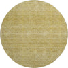 Dalyn Soft Essentials SE1 Gold Machine Washable Area Rug Round Main Image