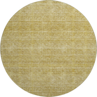 Dalyn Soft Essentials SE1 Gold Machine Washable Area Rug Round Main Image